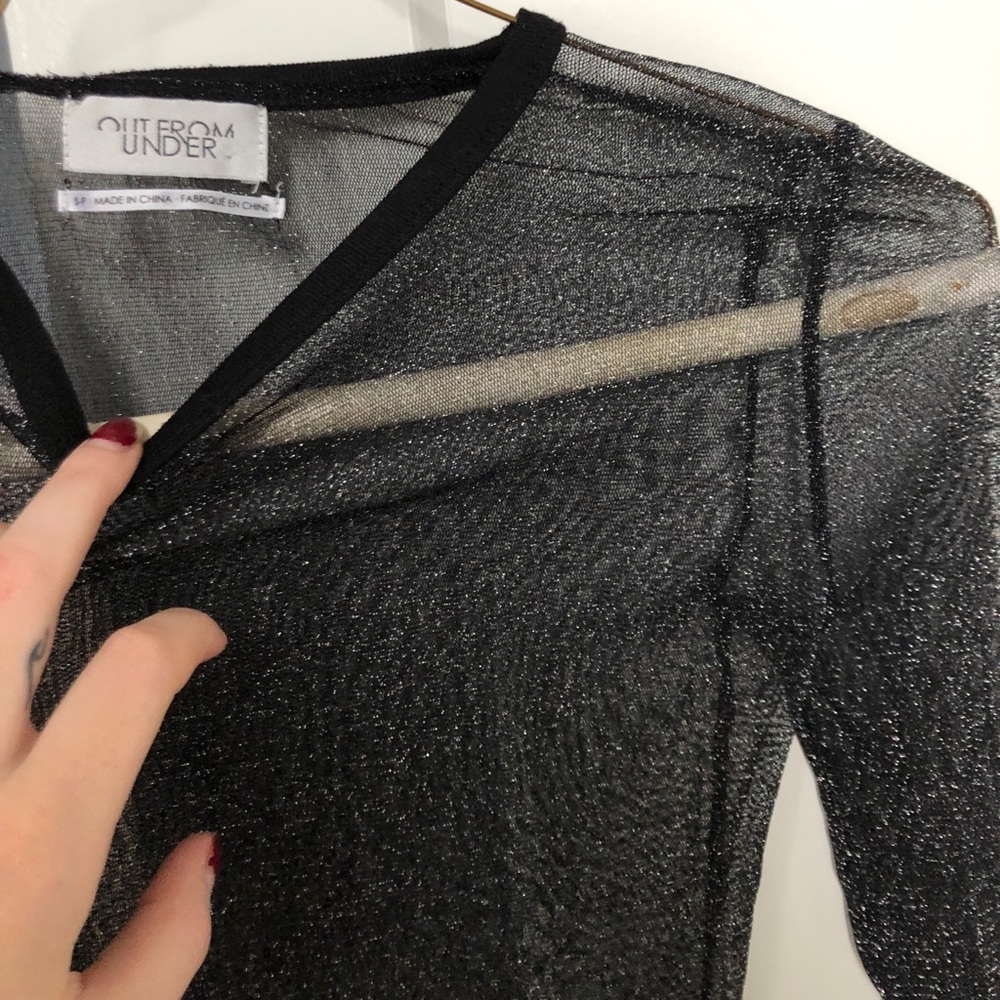 Sheer Glitter Top